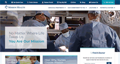 Desktop Screenshot of mission-health.org