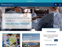 Tablet Screenshot of mission-health.org